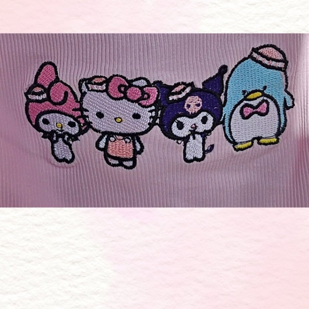 Embroidered Hello Kitty and Friends Tank Top - Picture 2 of 4